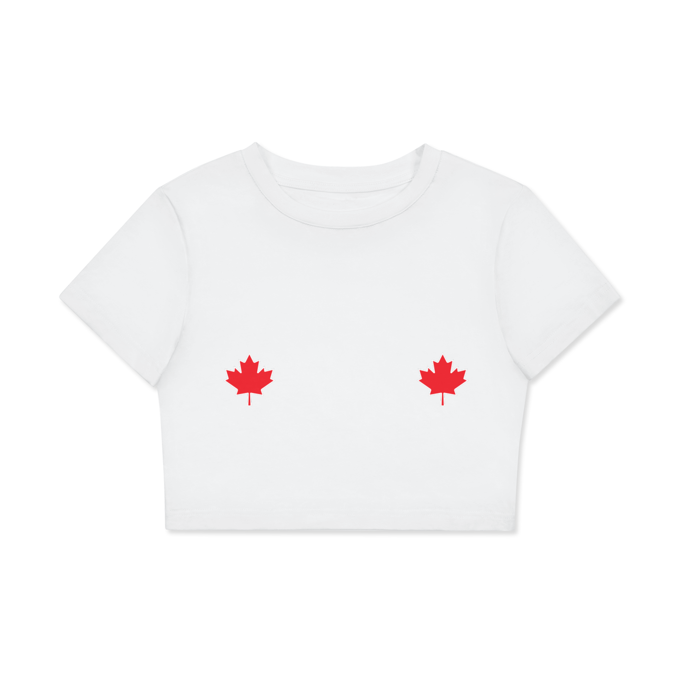 Women's Fitted Crop Tee | Bodycon T-Shirt
