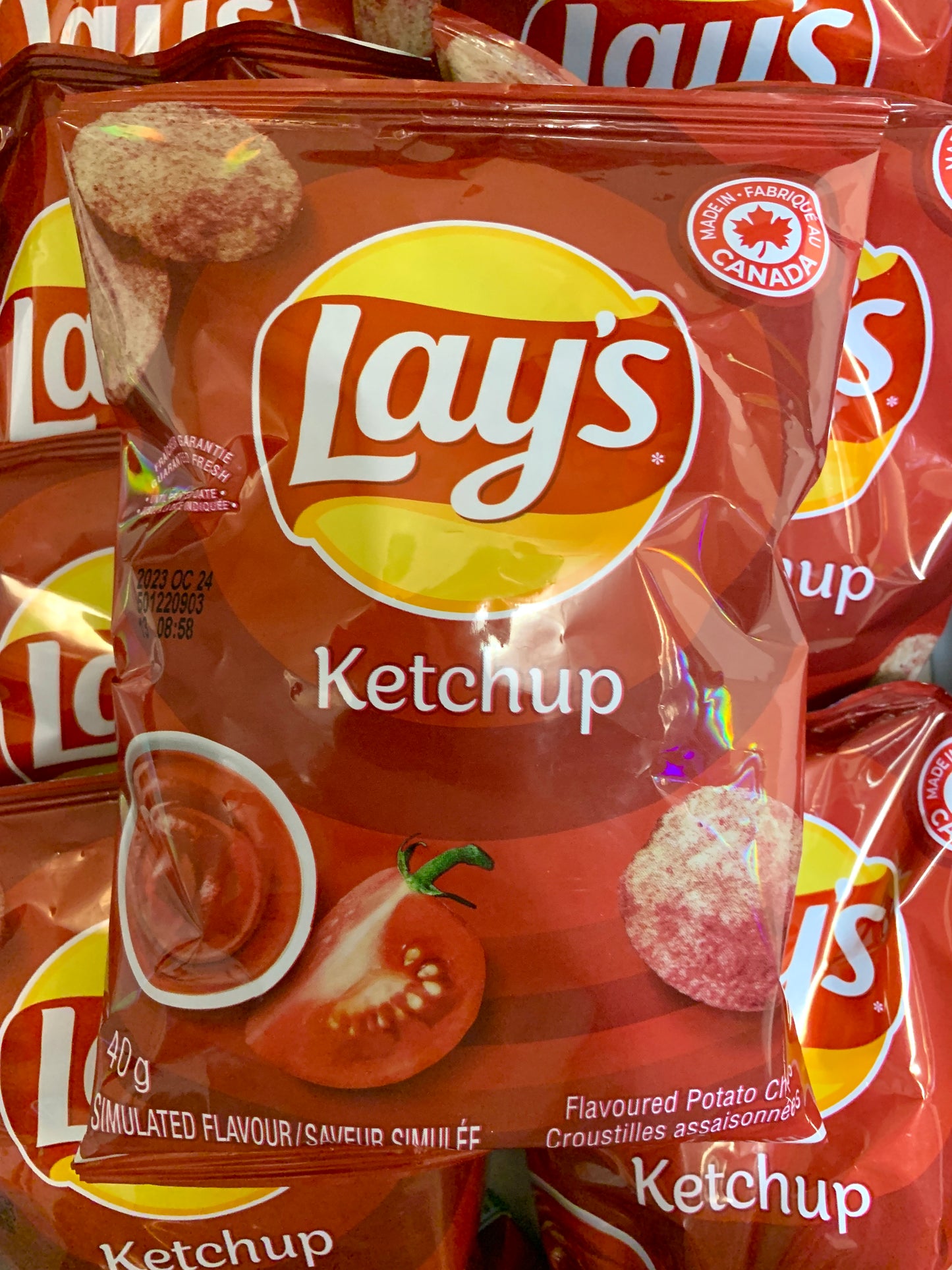 8-PACK Lay's Ketchup Chips Gift Box Canadian Chips