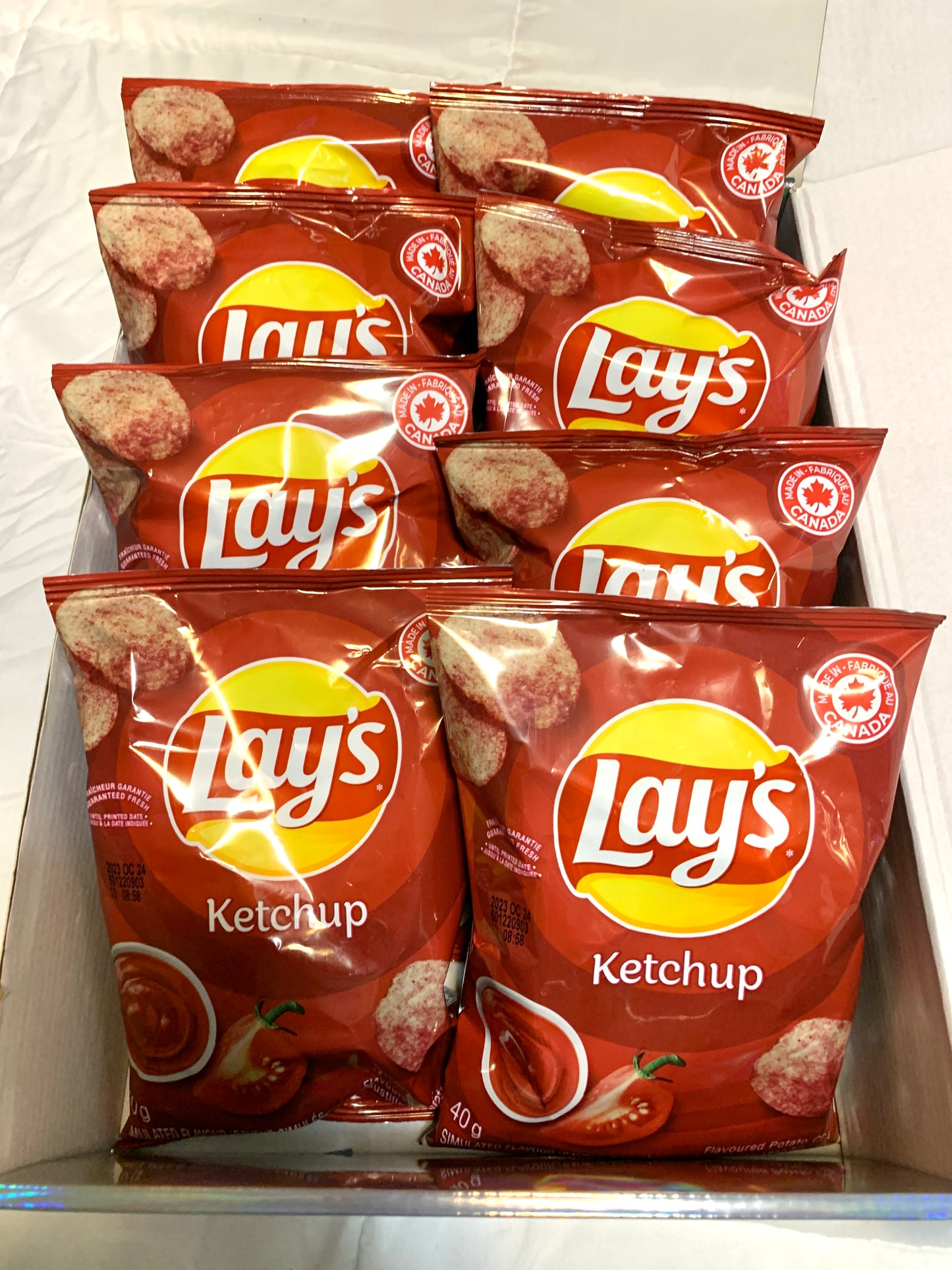 8-PACK Lay's Ketchup Chips Gift Box Canadian Chips