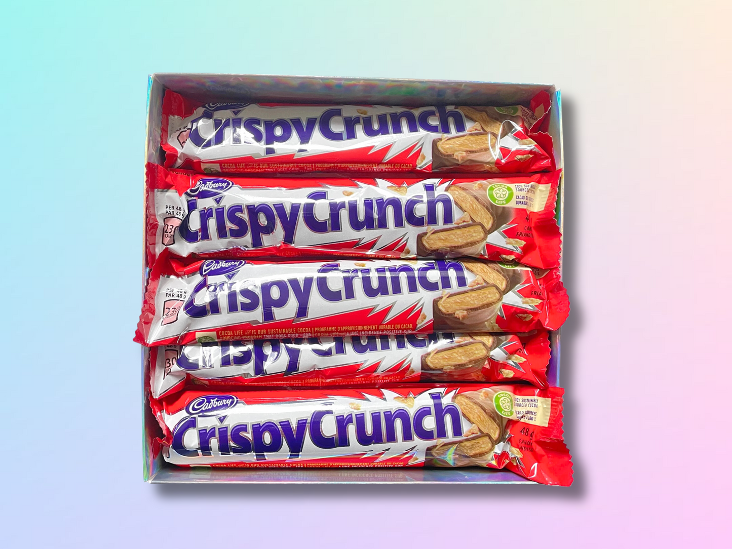 10-PACK Cadbury Crispy Crunch Chocolate Bar Gift Box