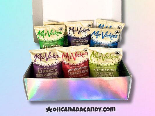 8-PACK Variety Miss Vickies Chips Gift Box Canadian Chips