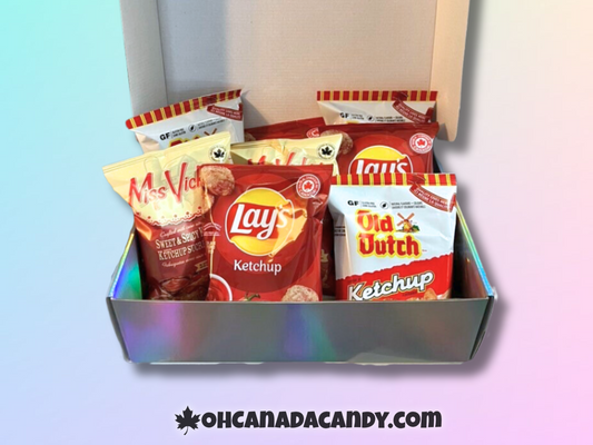 8-PACK Variety Ketchup Chips Gift Box Canadian Chips