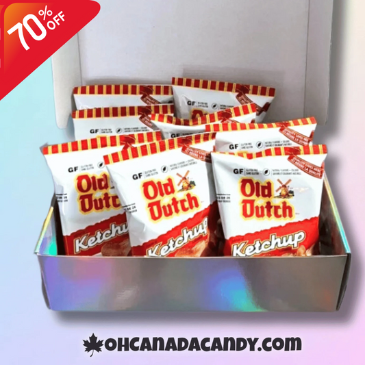 CLEARANCE Old Dutch Ketchup Chips Gift Box Canadian Chips 8-PACK