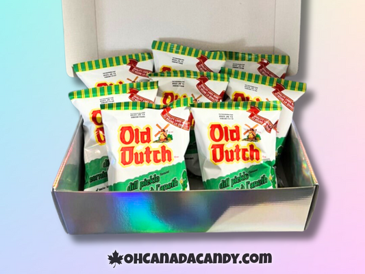 8-PACK OLD DUTCH Dil Pickle Chips Gift Box Canadian Chips