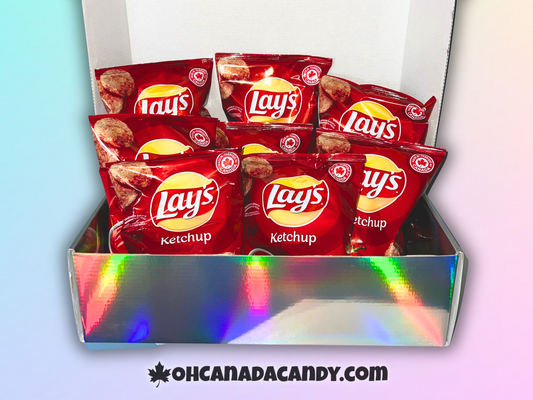 8-PACK Lay's Ketchup Chips Gift Box Canadian Chips