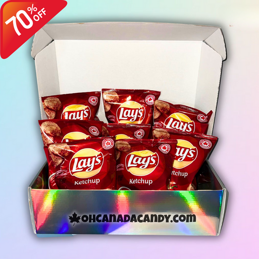 CLEARANCE 8-PACK Lay's Ketchup Chips Gift Box Canadian Chips