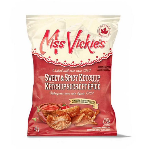 Miss Vickies Sweet & Spicy Ketchup Kettle Cooked Potato Chips - Snack Size