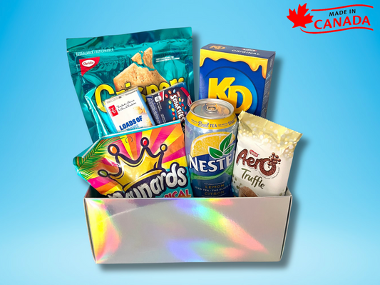 Blue Theme Canadian Variety Snack Gift Box