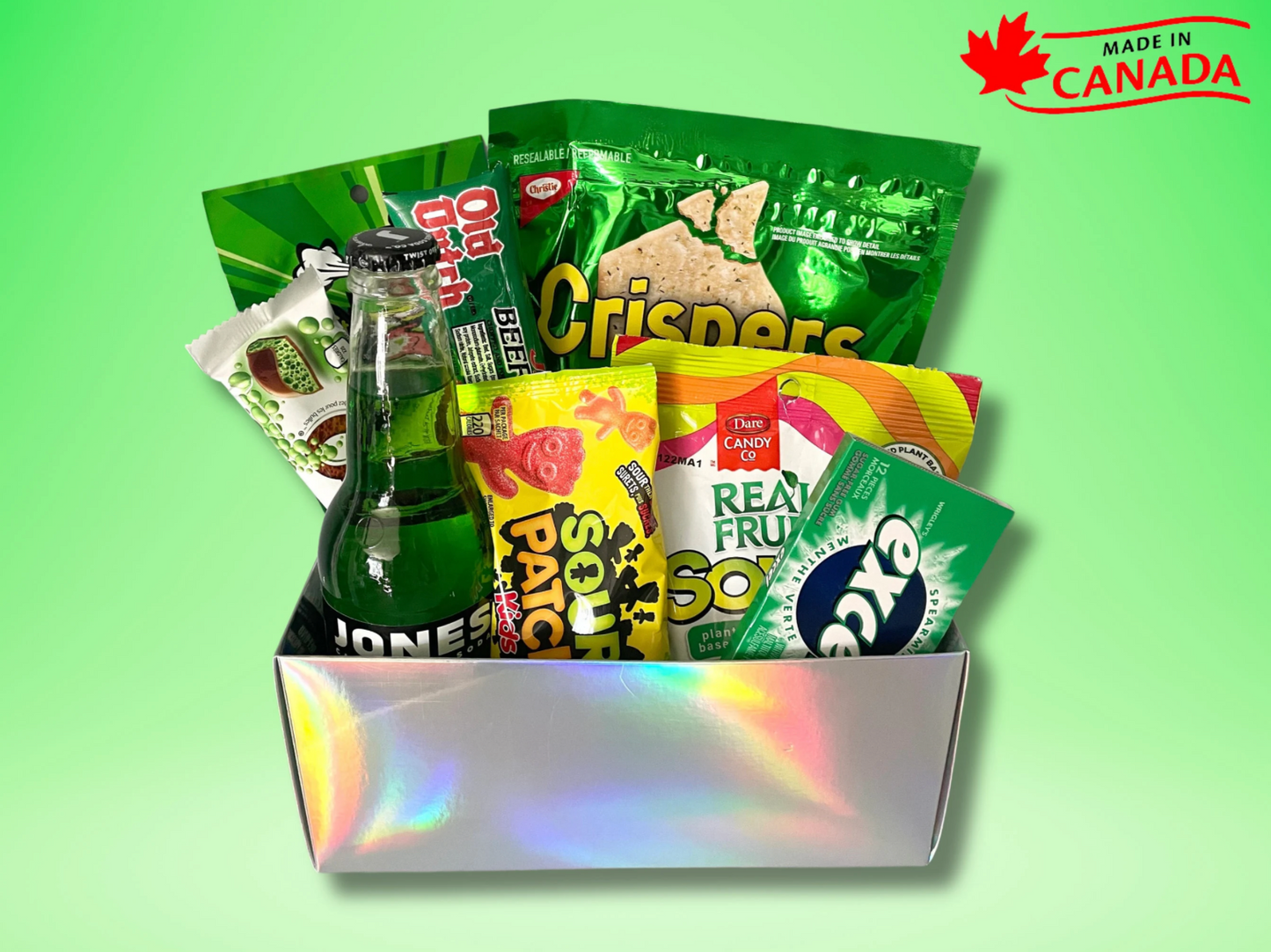 Green Theme Canadian Variety Snack Gift Box