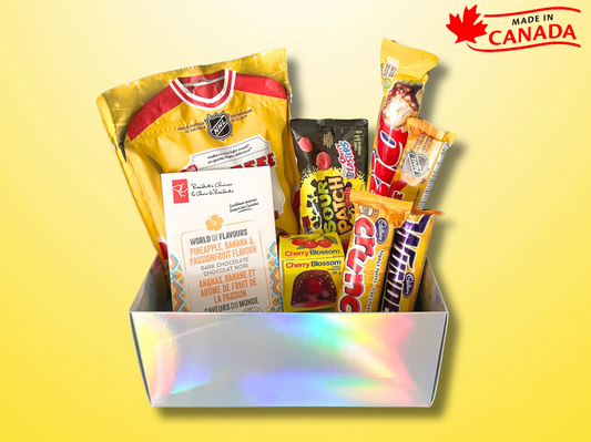 Yellow Theme Canadian Variety Snack Gift Box