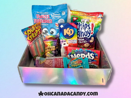 Rainbow Theme Canadian Variety Snack Gift Box