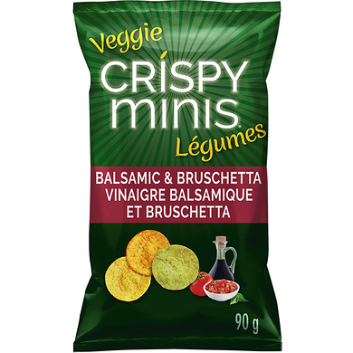 Crispy Minis Balsamic & Bruschetta Multigrain Chips with Vegetables