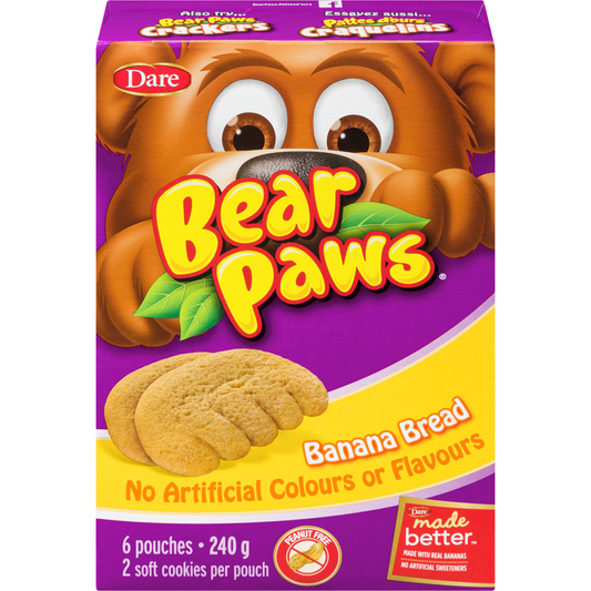 Bear Paws Banana Bread Cookies