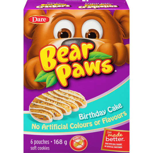 Bear Paws Birthday Cake Cookies