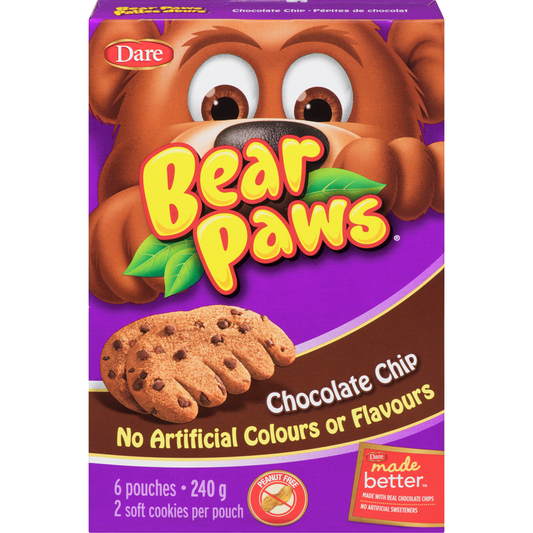 Bear Paws Chocolate Chip Cookies