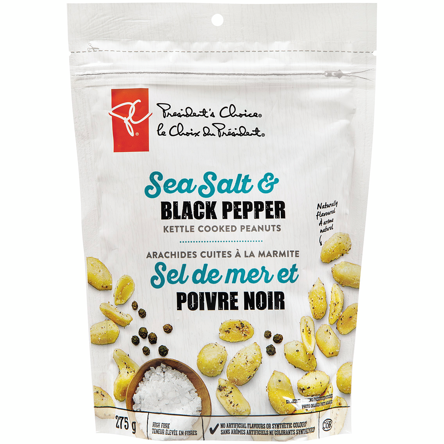 Sea Salt & Black Pepper Kettle Cooked Peanuts
