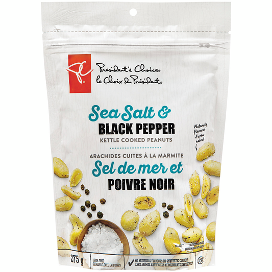 Sea Salt & Black Pepper Kettle Cooked Peanuts