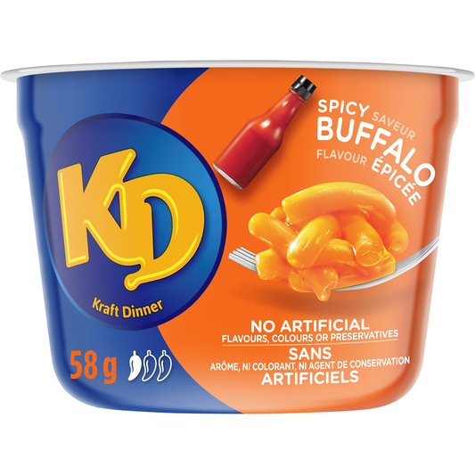 KD Spicy Buffalo Macaroni & Cheese Snack Cup