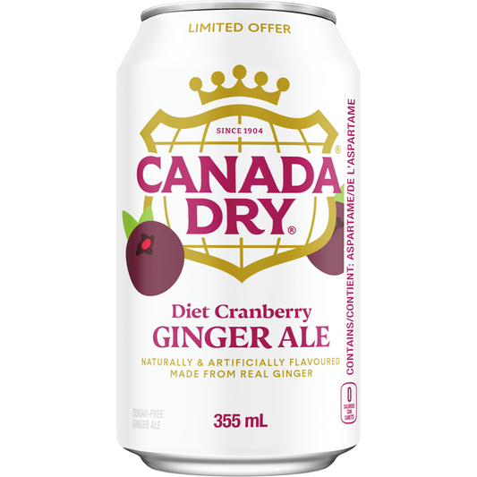 Canada Dry Limited Edition Diet Cranberry Ginger Ale