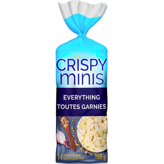 Crispy Minis Everything Large Brown Rice Cakes
