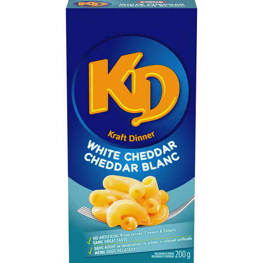 KD Kraft White Cheddar Macaroni & Cheese