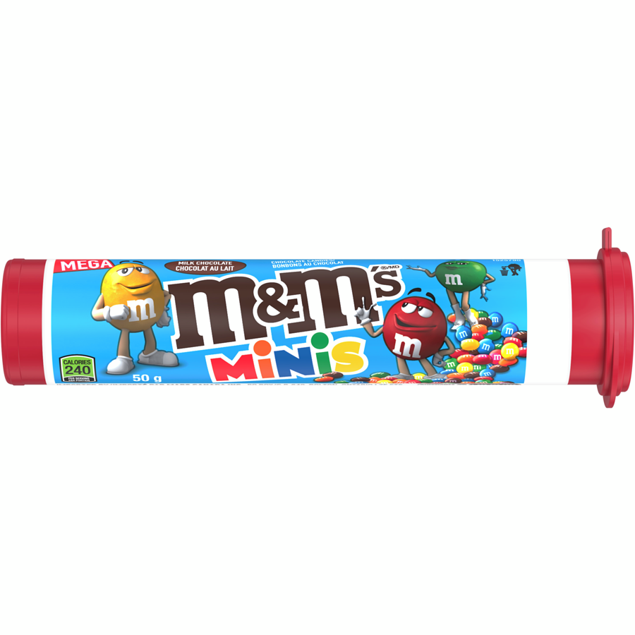 M&M Mini Milk Chocolate Candies Tube