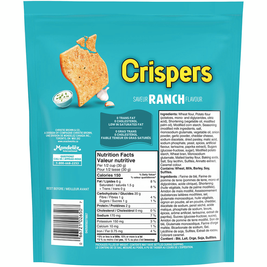 Crispers Ranch Crackers