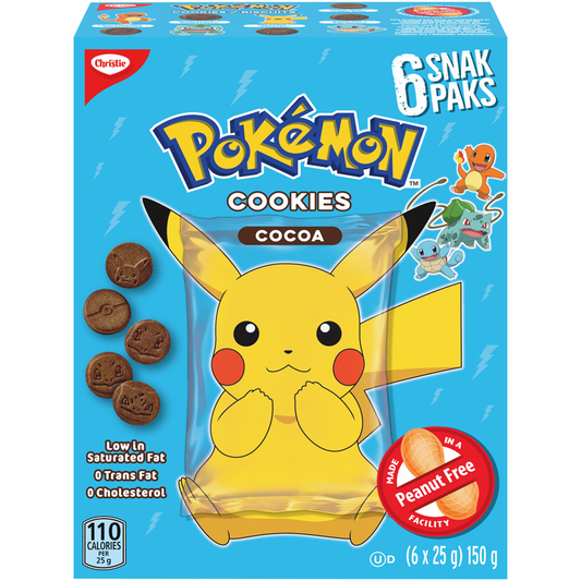 Pokemon Snak Paks Cocoa Cookies