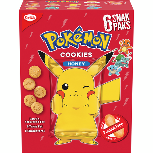 Pokemon Cookies Snak Paks Honey Cookies