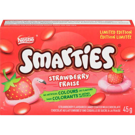Strawberry Smarties Candy Coated Milk Chocolate