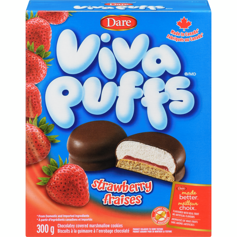 Viva Puffs Strawberry Cookies