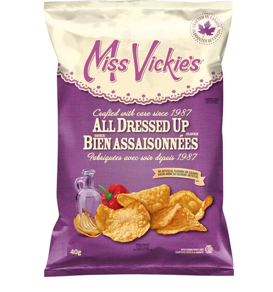 Miss Vickies All Dressed Up Kettle Cooked Potato Chips - Snack Size