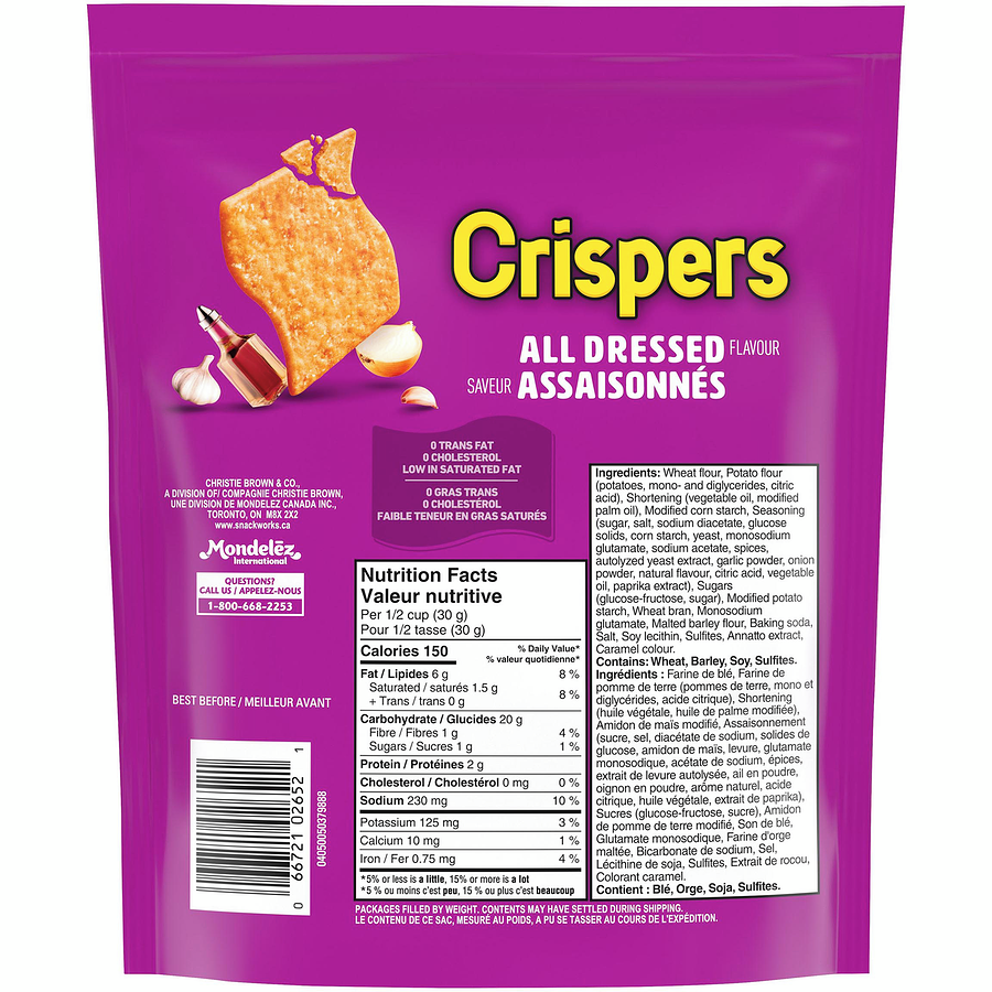 Crispers All Dressed Crackers