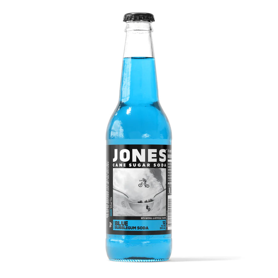 Jones Cane Sugar Craft Soda Blue Bubblegum