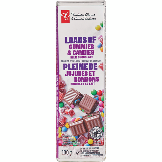 Loads of Gummies & Candies Milk Chocolate Dessert Bar