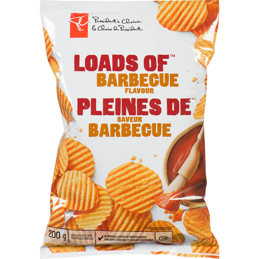 President's Choice Loads of Barbeque Rippled Potato Chips