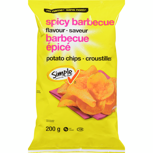 No Name Spicy Barbeque Potato Chips