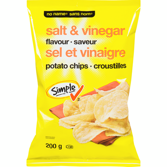 No Name Salt & Vinegar Potato Chips