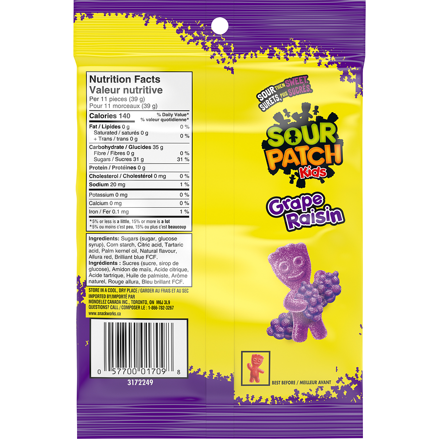 Sour Patch Kids Heads Soft & Chewy Candy - All City Candy
