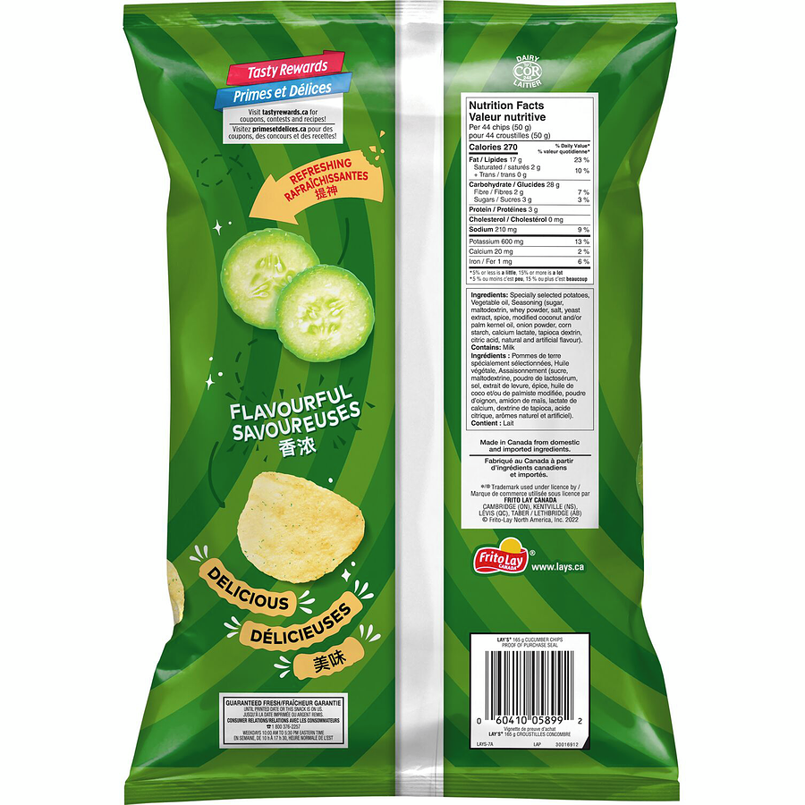 Lay's Cucumber Flavoured Potato Chips