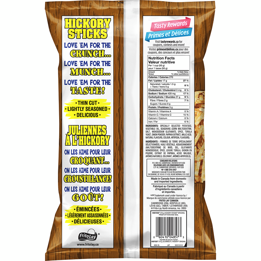 Hostess Hickory Sticks Original Flavour Potato Sticks - Snack Size