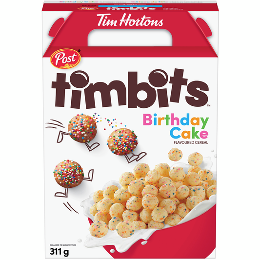 Timbits Birthday Cake Flavoured Cereal