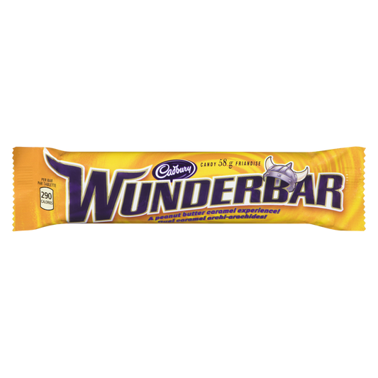 Cadbury Wunderbar Peanut Butter Chocolate Bar